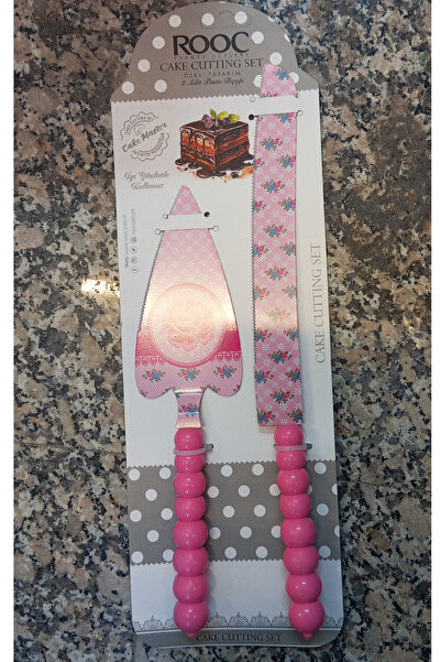 Rooc Kelebek Desenli Pasta Bıçağı Seti & Takımı Kelebek 2 (parça) Dilimleme Ve Servis Bıçağı