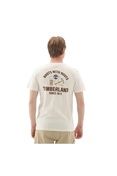 Timberland B0A2G8SCM91-R Ανδρικό μπλουζάκι με γραφικό μπλουζάκι πλάτης εμπνευσμένο από την εργασία