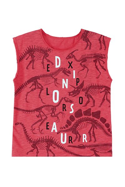 MSHB&G Set de pantaloni scurți tricou fără mâneci pentru băiat Dinosaur Expert