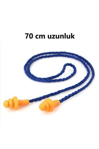 optana 68 cm Boyun Ipli Su Geçirmez Kulak Tıpası Silikon Sünger Tıpa Ses Gürültü Yüzme Uyku Için Tıkaç