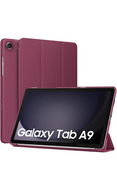 Fibaks Samsung Galaxy Tab A9 Sm-X110 Strong Magnetic Smart Cover Tablet Case with Anti-Tip Stand and Sleep Mode