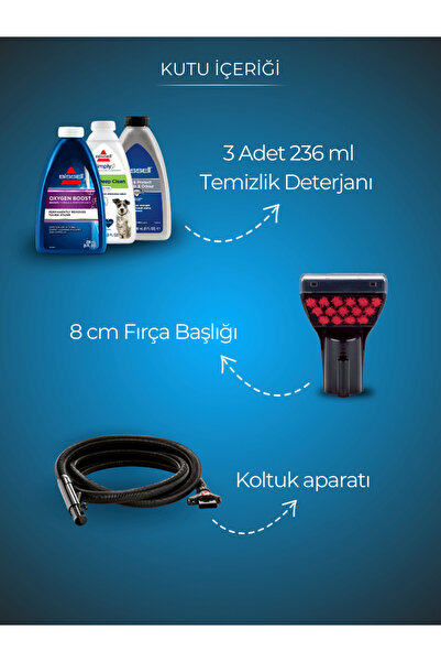 Bissell Revolution Hydrosteam Buharlı Halı - Koltuk Yıkama Ve Leke Çıkarma Makinesi