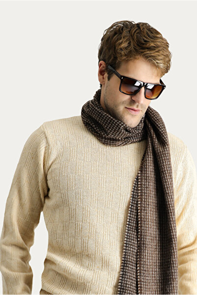 Kiğılı Woolen Patterned Crew Neck Knitwear Sweater - Regular Fit