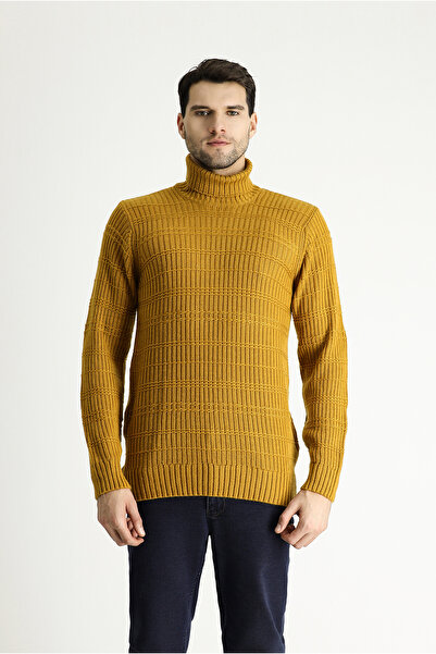 Kiğılı Turtleneck Slim Fit Slim Fit Patterned Knitwear Sweater
