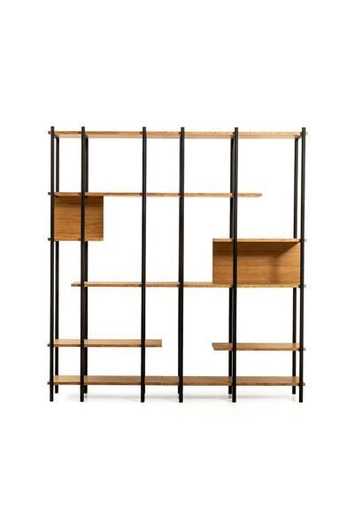 LAGOMA Harmonia Kitaplık Ahşap Raf Metal Çerçeve - 170 cm