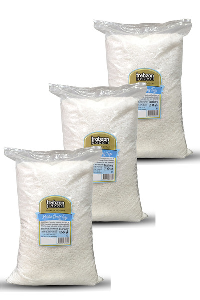 TRABZON PAZARI Rafinesiz, Iyotsuz Kristal Deniz Tuzu 3x1 Kg