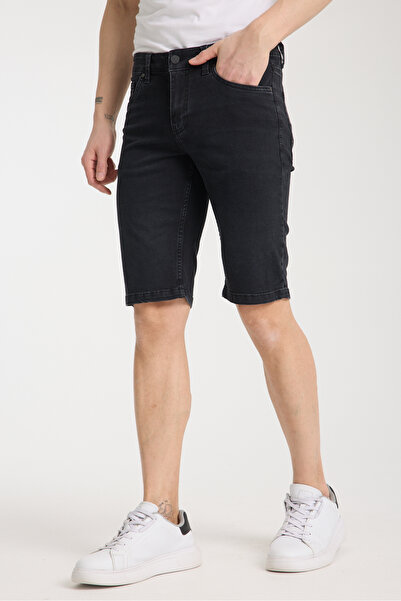 muzzo jeans Чоловічі темно-сірі джинсові шорти