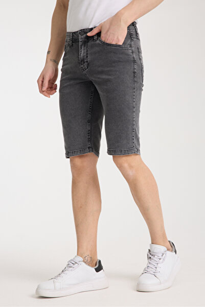 muzzo jeans Чоловічі відкриті сірі джинсові шорти