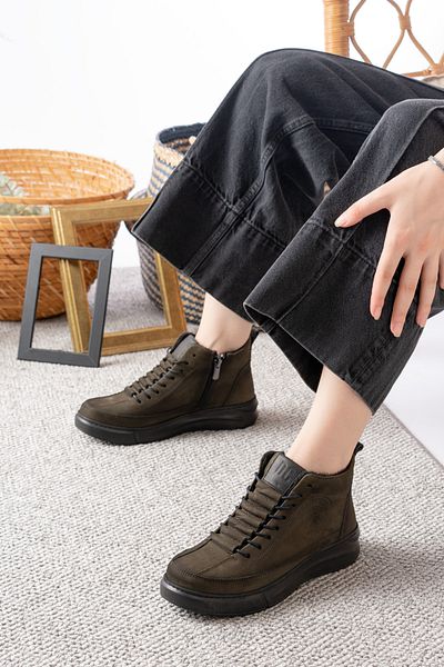 Dericalle shoes Genuine Leather Women's Ankle Boots