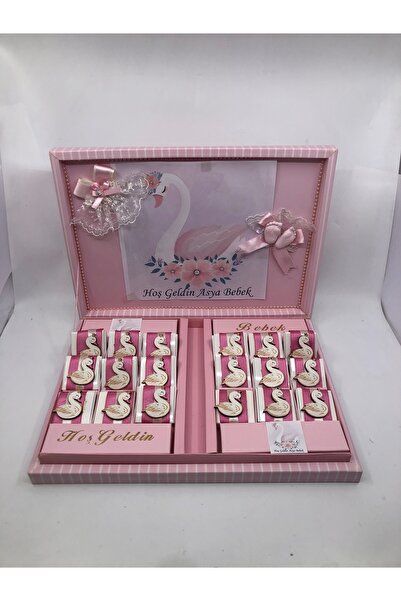 Lavin Çikolata 20 adetli Kuğulu hoş geldin bebek çikolatası