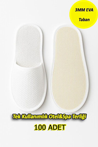 Febros Disposable Eva Quality Spa & Hotel Slippers – Pack of 100 |   Hygienic, Non-Slip Sole, Unisex