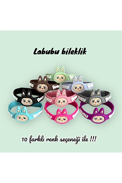 LABUBU Karakterli Silikon Bileklik – Ayarlanabilir Çocuk Bilekliği – 1 adet /...