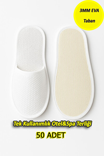 Febros Disposable Eva Quality Spa & Hotel Slippers – Pack of 50 |   Hygienic, Non-Slip Sole, Unisex