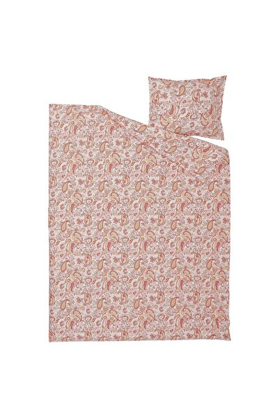 IKEA Rodgersıa tek kişilik nevresim seti Pembe -Beyaz 150X200, 50X60