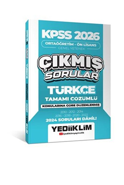 Yediiklim Yayınları Yediiklim Yayınları KPSS 2026 Ortaöğretim-Önlisans Türkçe...