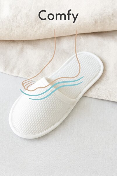 Febros Disposable Eva Quality Spa & Hotel Slippers – Pack of 50 |   Hygienic, Non-Slip Sole, Unisex