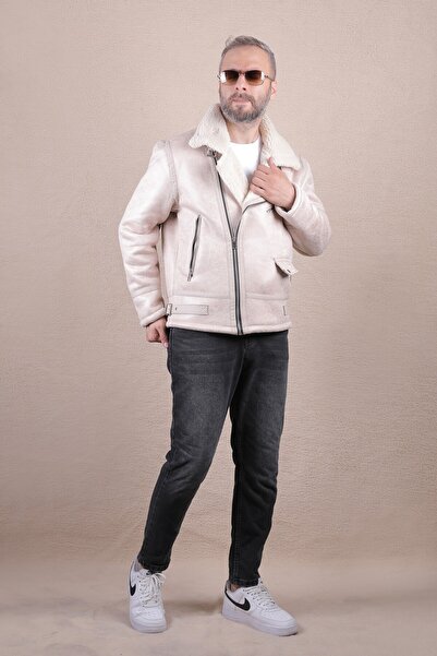 OHEPMODA Men's Napa Leather Coat - North Model with Full Fur Inside