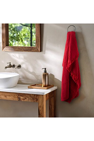 Püskül Tekstil Lüks Müslin Plaj Havlusu Peştemal, 100% Pamuk Yüksek Kaliteli Yumuşak Çabuk Kuruyan Müslin Havlu