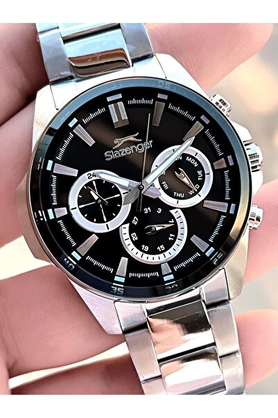 Slazenger 24 Ay Garantili Çelik Kordon Iç Fonksiyonları Aktif 10 Atm Su Geçir...