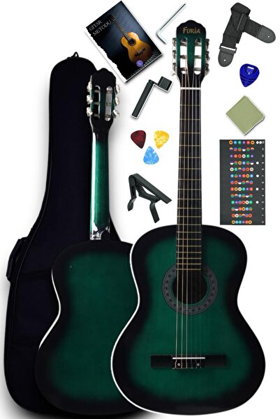 Furia CG-3902GNS Klasik Gitar 4/4 Yetişkin Boy Sap Ayarlı Full Set