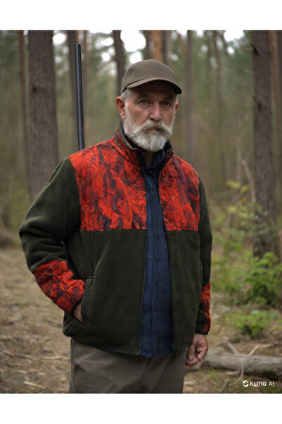 onsrawear Hunting Avcılık Orman Desen Çulluk Baskılı Dik Yaka Softshell Turun...