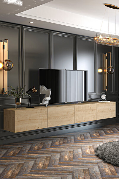 Givayo Mobilya Milan Tv Ünitesi Duvara Monte - Ayaklı Kullanım 240 Cm