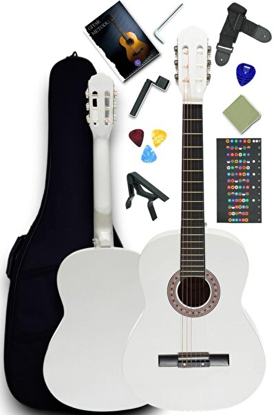 Furia CG-3902WH Klasik Gitar 4/4 Yetişkin Boy Sap Ayarlı Full Set