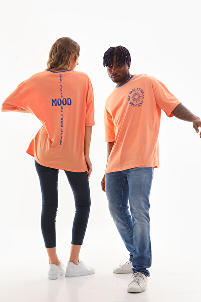 Mood Lab UNISEX Oversize Women's T-Shirt - Crew Neck, 100% Cotton