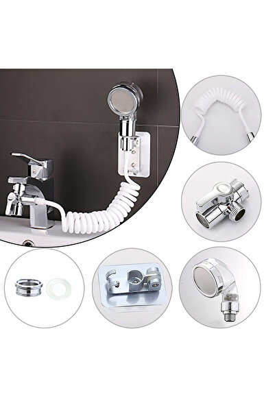 Blasko Extensie Duș pentru Robinet cu Furtun Flexibil, Spălare Ușoară și Instalare Rapidă