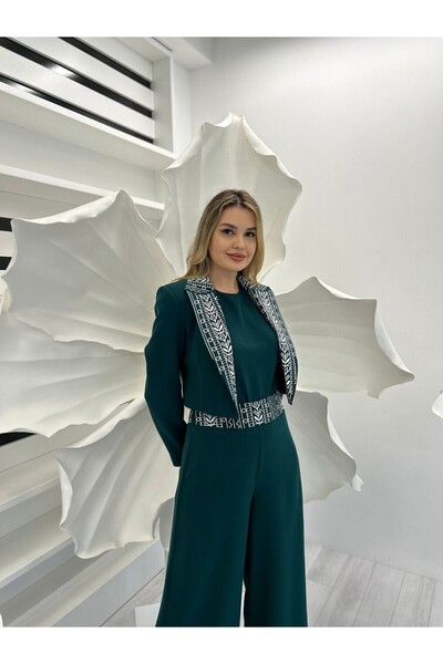 White Corner 2916 NAKIŞLI ÜÇLÜ TAKIM