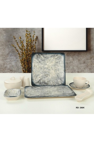 Remetta RİVA ELİTE KARE 30 Parça Kahvaltı Takımı RD-266-K