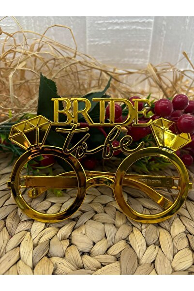 Deniz Party Store Gold Bride To Be - Plastic Glasses, 1 Piece Party Accessory