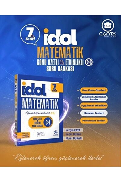 Çanta Yayınları 7. Sınıf İdol Matematik Konu Özetli Etkinlikli Soru Bankası /...