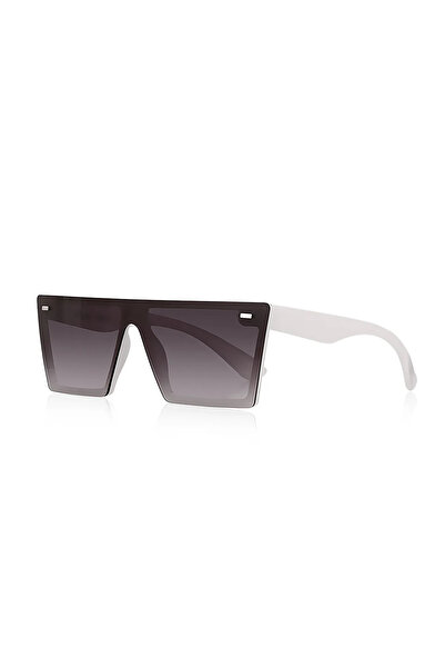 Chunky Frame Nati Unisex Black-White 1007 Square Sunglasses