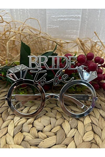 Deniz Party Store Silver Plastic Glasses - Bride To Be 1 PCS Party Accessory