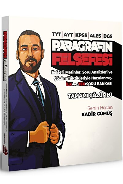 Benim Hocam Yayınları 2021 Tyt-ayt-kpss-ales-dgs Paragrafın Felsefesi Tamamı ...