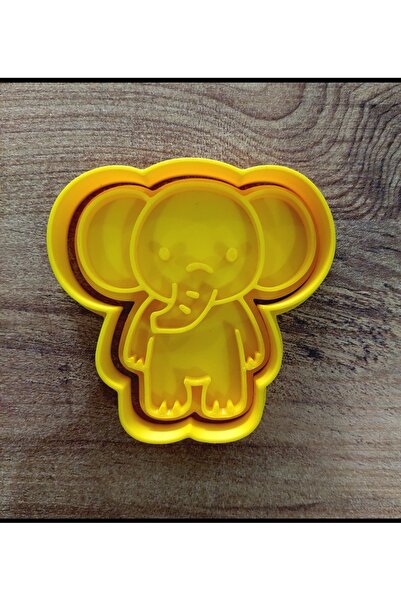 Rafine Studio 3D Set of 5 Cookie Molds with Safari Animal Figures - Polymer Clay, Play Dough Cutter Sculpting