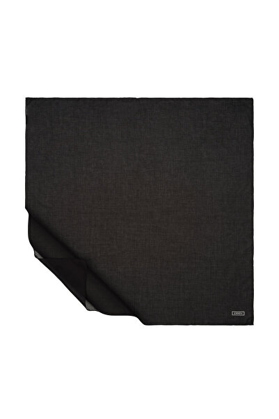 ipekevi Eșarfă din bumbac din mătase NEGRĂ 1241