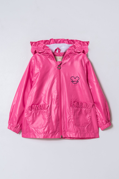 Verscon Girl's Hooded Embroidered Windbreaker & Raincoat 2 - 6 Years