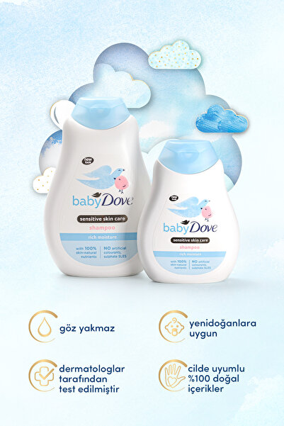 Dove Hassas Ve Kuru Cilde Sahip Bebekler Için Saç Şampuanı 400 ml