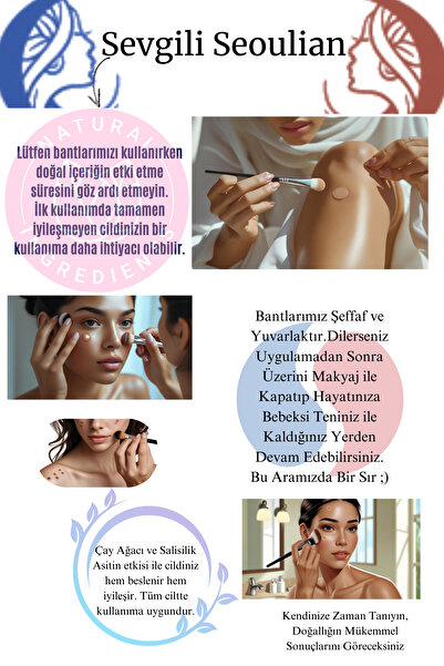 SoSeoul Anti Pimple Patch Çay Çiçeği Ve Salisilik Asit Özlü Anti Acne Set 72'li Sivilce Bandı