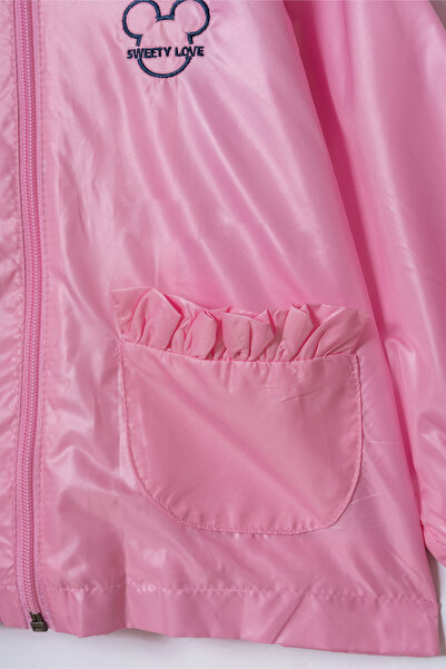 Verscon Girl's Hooded Embroidered Windbreaker & Raincoat 2 - 6 Years