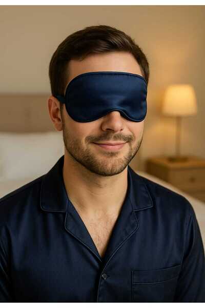 MPY GLOBAL Mască de dormit moale și ușoară din satin de mătase pentru un somn...