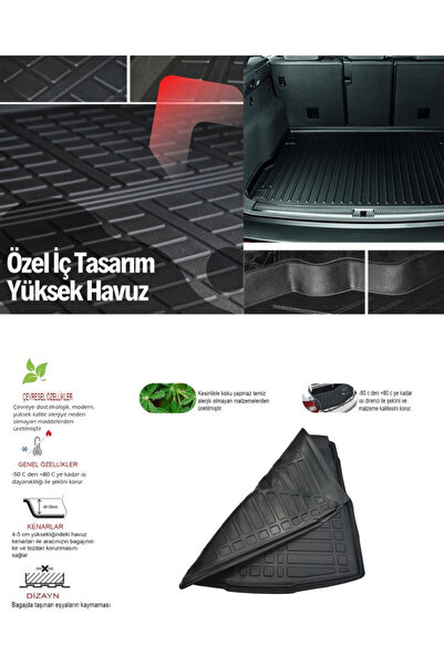 ACK Dizayn FİAT DOBLO 2010-2022 ARACA ÖZEL ÜRETİM BAGAJ HAVUZU A+