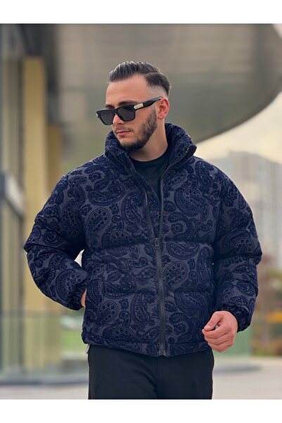 KINGAF Чоловічий пуховик з візерунком