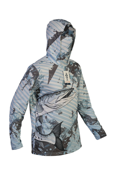 dkmoutdoor Orkw Kapüşonlu Uzun Kollu Balıkçı Ve Su Sporları Uv Korumalı Su Iticili T-shirt