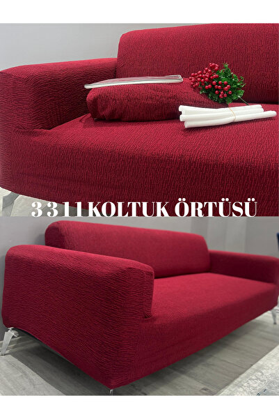 Dilan Home Jakarlı 3 3 1 1 Koltuk Örtüsü | Lastikli Takım Kanepe Çekyat Örtüsü | Koltuk Kılıfı
