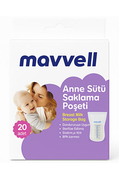 Mawell Süt Saklama Poşeti 20 li