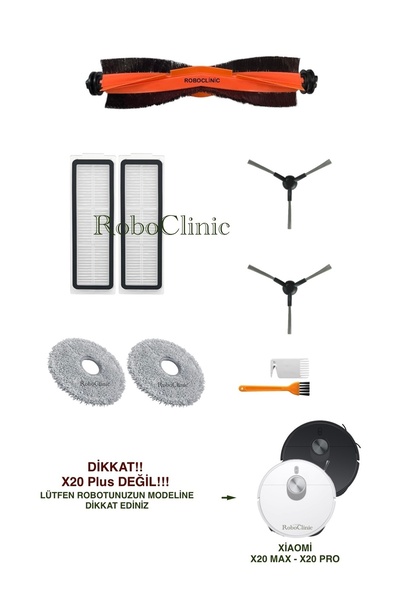 Roboclinic Xiaomi X20 Max / X20 Pro (NU este PLUS!!) Perie de schimb compatib...