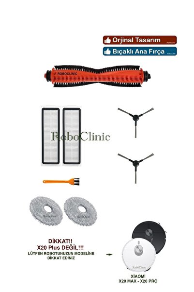 Roboclinic Xiaomi X20 Max / X20 Pro (NU este PLUS!!) Perie de schimb compatib...